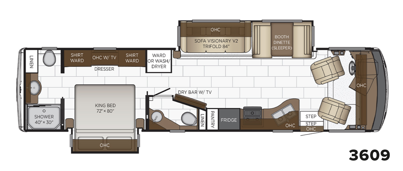 2023 Bay Star 3609 Floor Plan