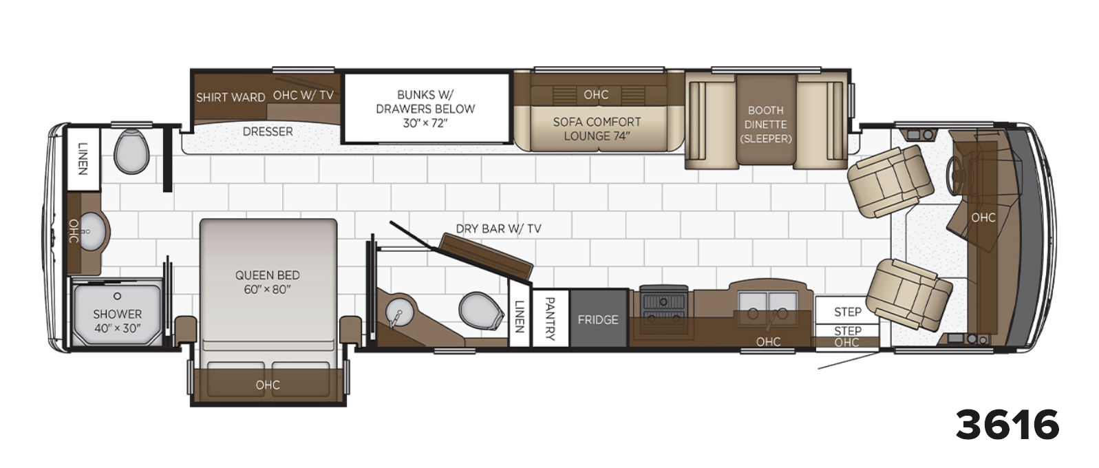 2023 Bay Star 3616 Floor Plan